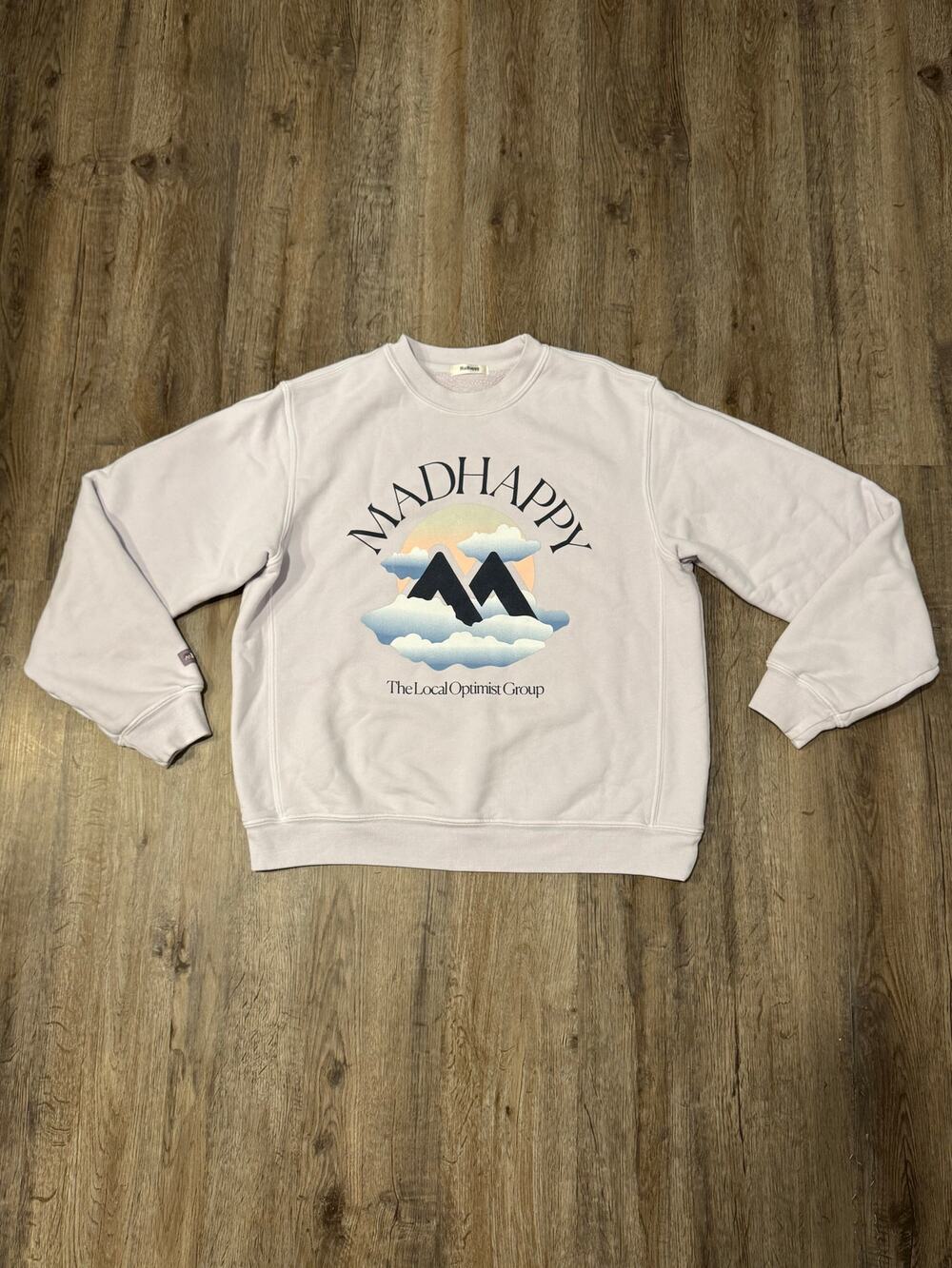 MadHappy Women’s Summer Outdoors Fleece Sweatshirt Local Optimist Size Small